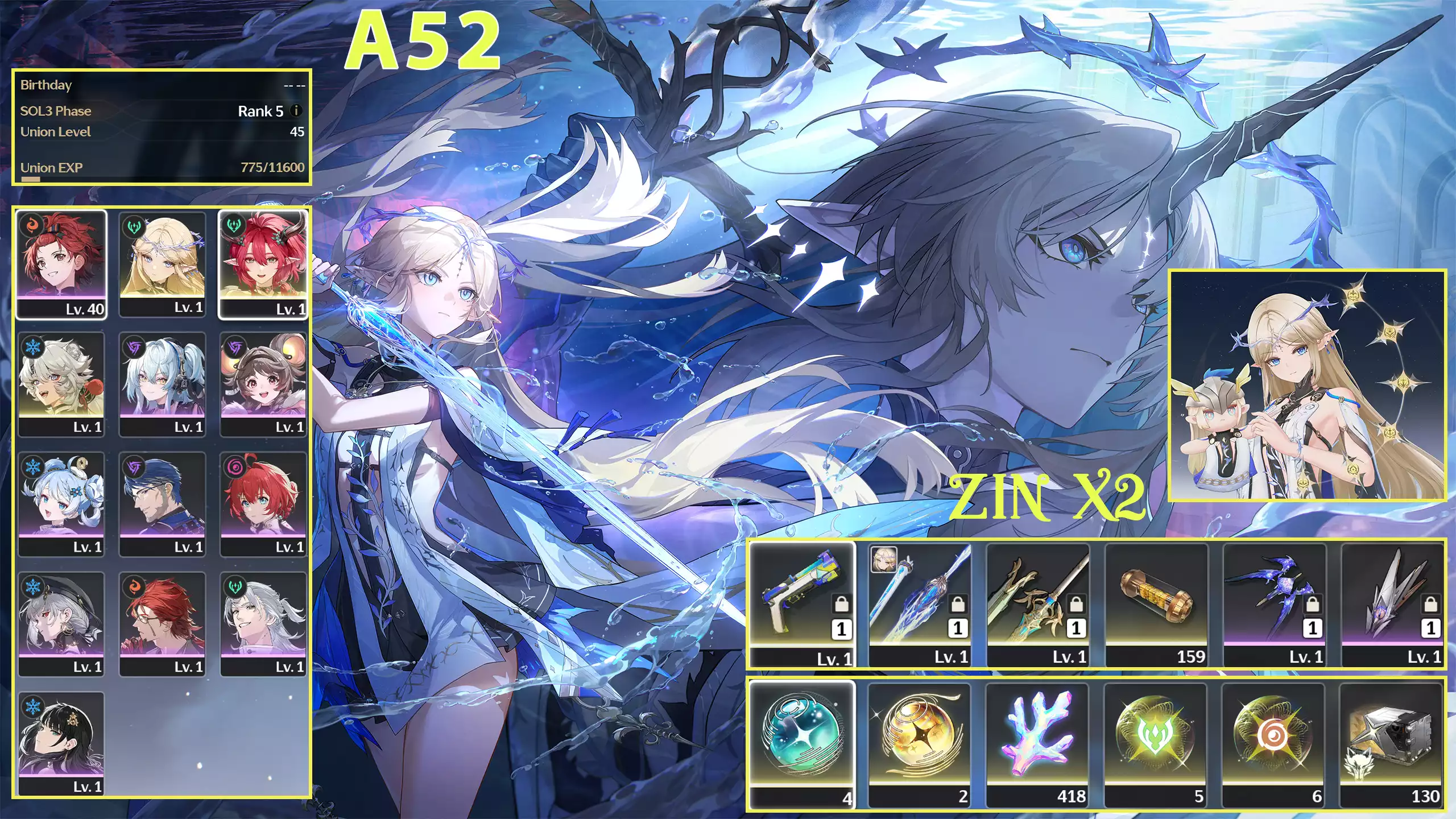 Cartethyia C6R1 + Ciaccona C0